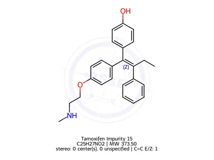 Chemical structure of Tamoxifen Impurity 15