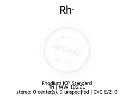 Chemical structure of Rhodium ICP Standard