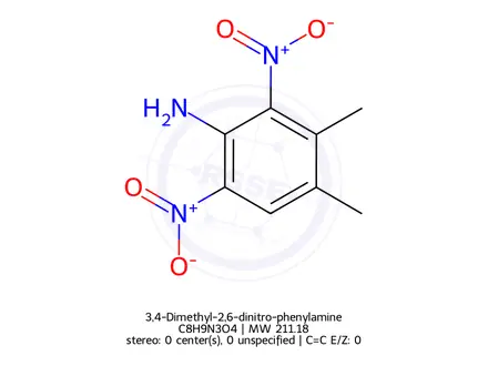 Chemical structure of 3,4-Dimethyl-2,6-dinitro-phenylamine