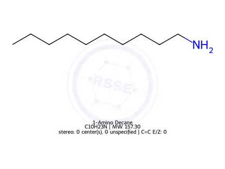 Chemical structure of 1-Decylamine