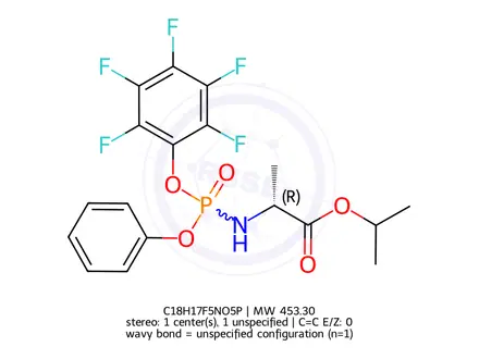 Chemical structure of Sofosbuvir Impurity 9