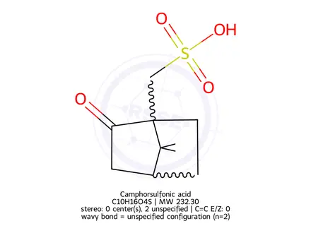 Chemical structure of Camphorsulfonic acid