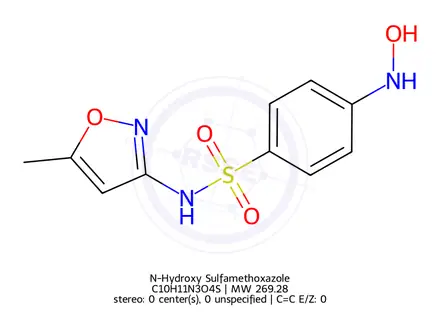 Chemical structure of N-Hydroxy Sulfamethoxazole