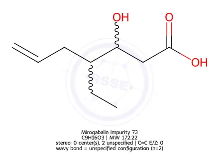 Chemical structure of Mirogabalin Impurity 73