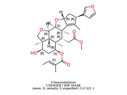 Chemical structure of 3-Deacetylsalannin