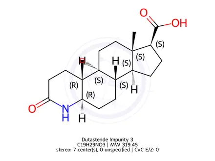 Chemical structure of Dutasteride Impurity 3