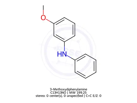 Chemical structure of 3-Methoxydiphenylamine