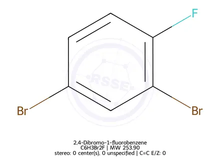 Chemical structure of 2,4-Dibromo-1-fluorobenzene