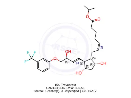 Chemical structure of 15S-Travoprost