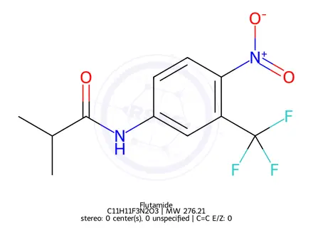 Chemical structure of Flutamide