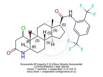 Chemical structure of Dutasteride Impurity F