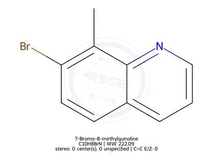 Chemical structure of 7-Bromo-8-methylquinoline