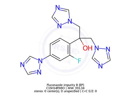Chemical structure of Fluconazole impurity B (EP)