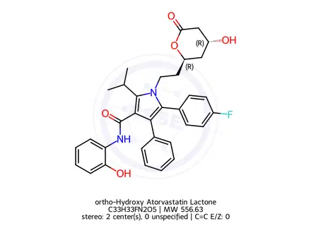 Chemical structure of 2-Hydroxy Atorvastatin lactone