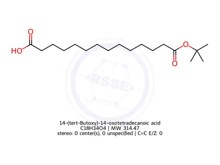 Chemical structure of 14-(tert-Butoxy)-14-oxotetradecanoic acid