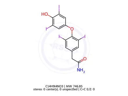 Chemical structure of Levothyroxine Impurity 18