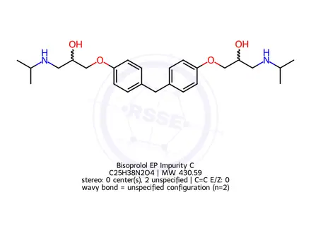 Chemical structure of Bisoprolol EP Impurity C