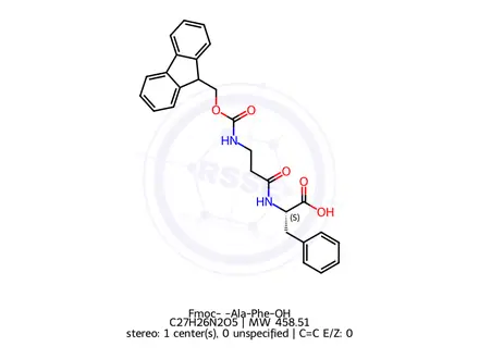 Chemical structure of Fmoc-β-Ala-Phe-OH