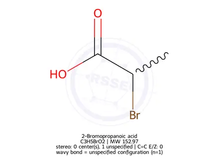 Chemical structure of 2-Bromopropanoic acid
