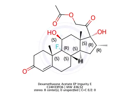 Chemical structure of Dexamethasone Acetate EP Impurity E