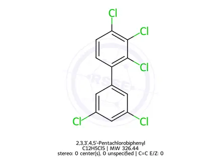 Chemical structure of 2,3,3',4,5'-Pentachlorobiphenyl