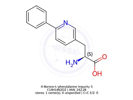 Chemical structure of 4-Borono-L-phenylalanine Impurity 5