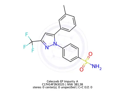 Chemical structure of Celecoxib Impurity 1