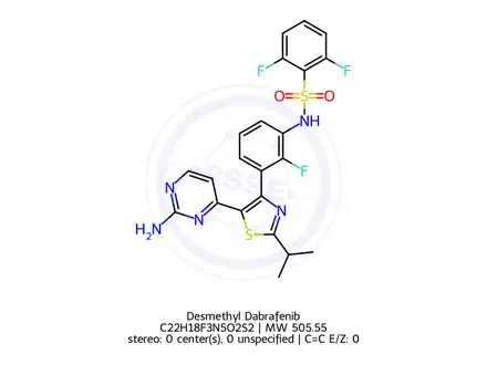 Chemical structure of Desmethyl Dabrafenib