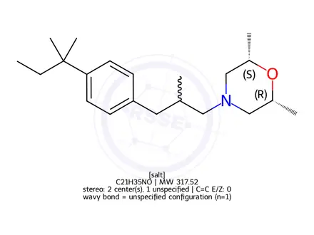 Chemical structure of Amorolfine