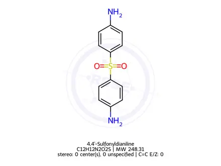 Chemical structure of 4,4'-Sulfonyldianiline
