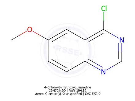 Chemical structure of 4-Chloro-6-methoxyquinazoline