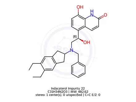 Chemical structure of Indacaterol Impurity 21