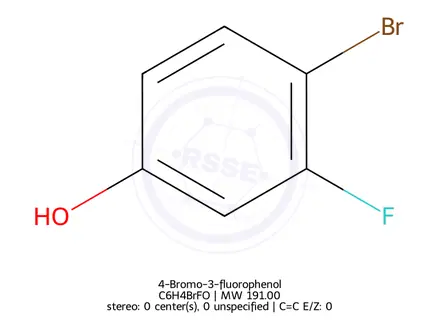 Chemical structure of 4-Bromo-3-fluorophenol