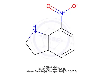 Chemical structure of 7-Nitroindoline