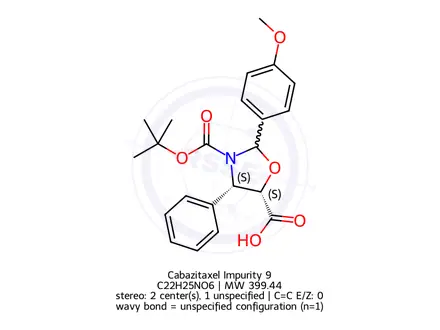 Chemical structure of Cabazitaxel Impurity 9