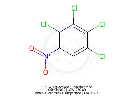 Chemical structure of 2,3,4,5-Tetrachloronitrobenzene