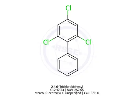 Chemical structure of 2,4,6-Trichlorobiphenyl