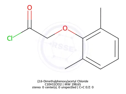 Chemical structure of (2,6-Dimethylphenoxy)acetyl Chloride