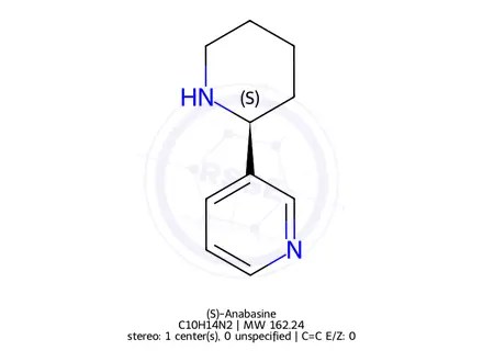 Chemical structure of (S)-Anabasine