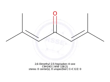 Chemical structure of 2,6-Dimethyl-2,5-heptadien-4-one