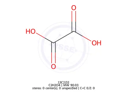 Chemical structure of Oxalic acid