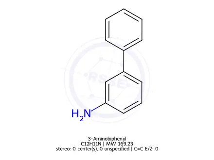 Chemical structure of 3-Aminobiphenyl