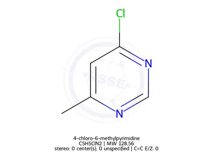 Chemical structure of 4-chloro-6-methylpyrimidine