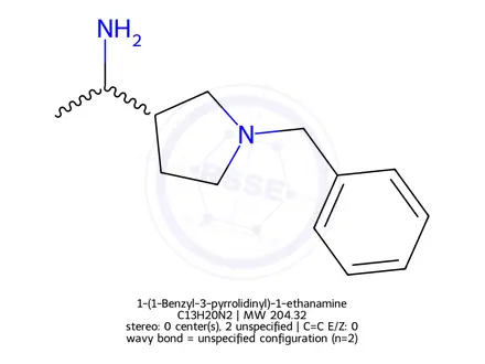 Chemical structure of 1-(1-Benzyl-3-pyrrolidinyl)-1-ethanamine