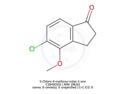 Chemical structure of 5-Chloro-4-methoxy-indan-1-one