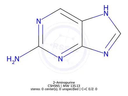 Chemical structure of 2-Aminopurine