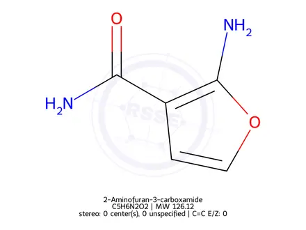 Chemical structure of 2-Aminofuran-3-carboxamide