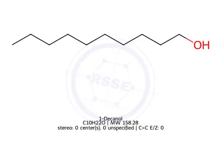 Chemical structure of 1-Decanol