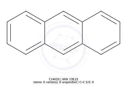 Chemical structure of Anthracene