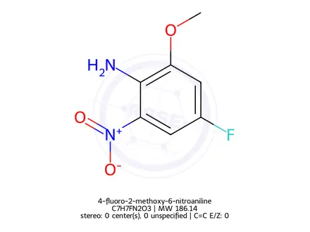 Chemical structure of 4-fluoro-2-methoxy-6-nitroaniline